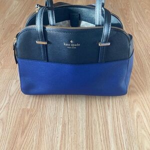 Kate Spade Black and Blue Shoulder Bag